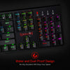 Redragon SU-RARA K582 RGB LED Backlit Mechanical Gaming Wired Keyboard with 104 Keys-Linear and Quiet-Red Switch, Black