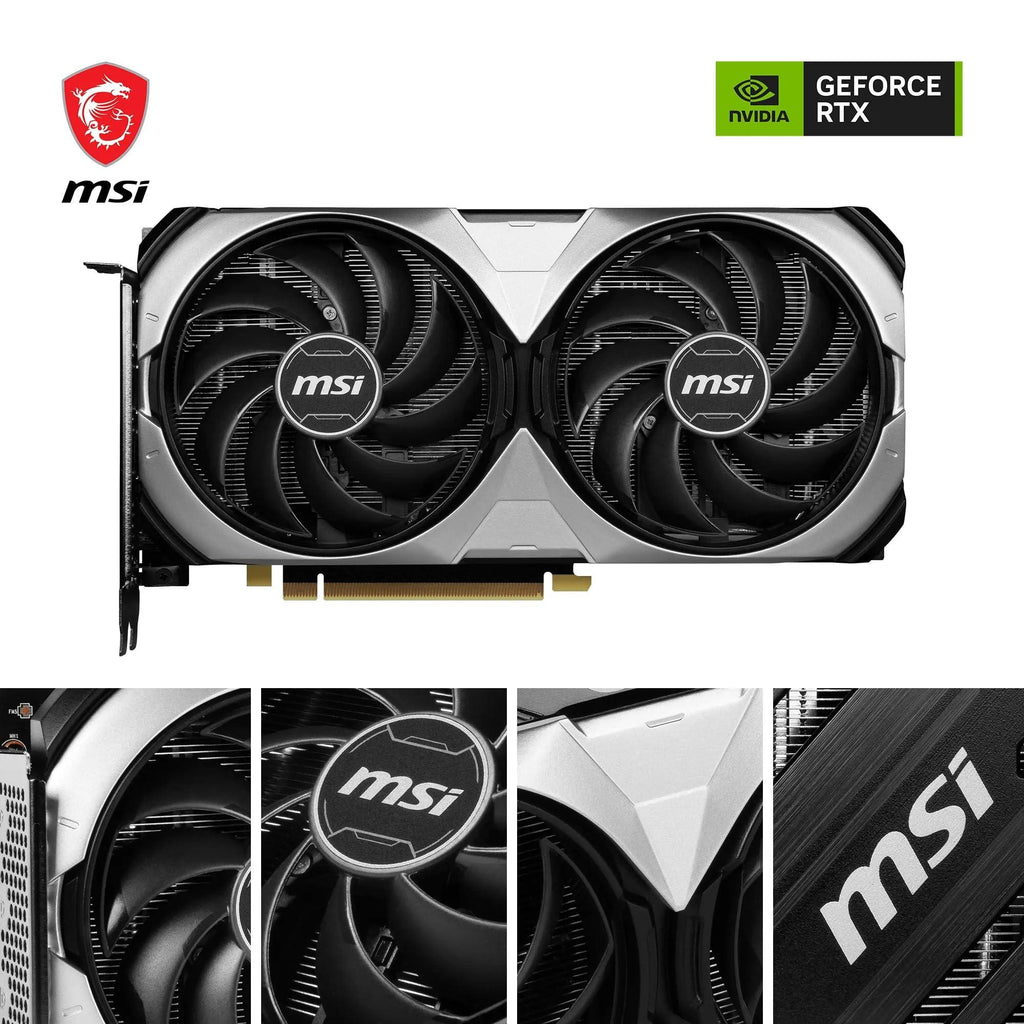 MSI Geforce RTX 4070 Ventus 2X 12G Oc Gddr6X 192-Bit Gaming Graphic Card - Pci_E_X4