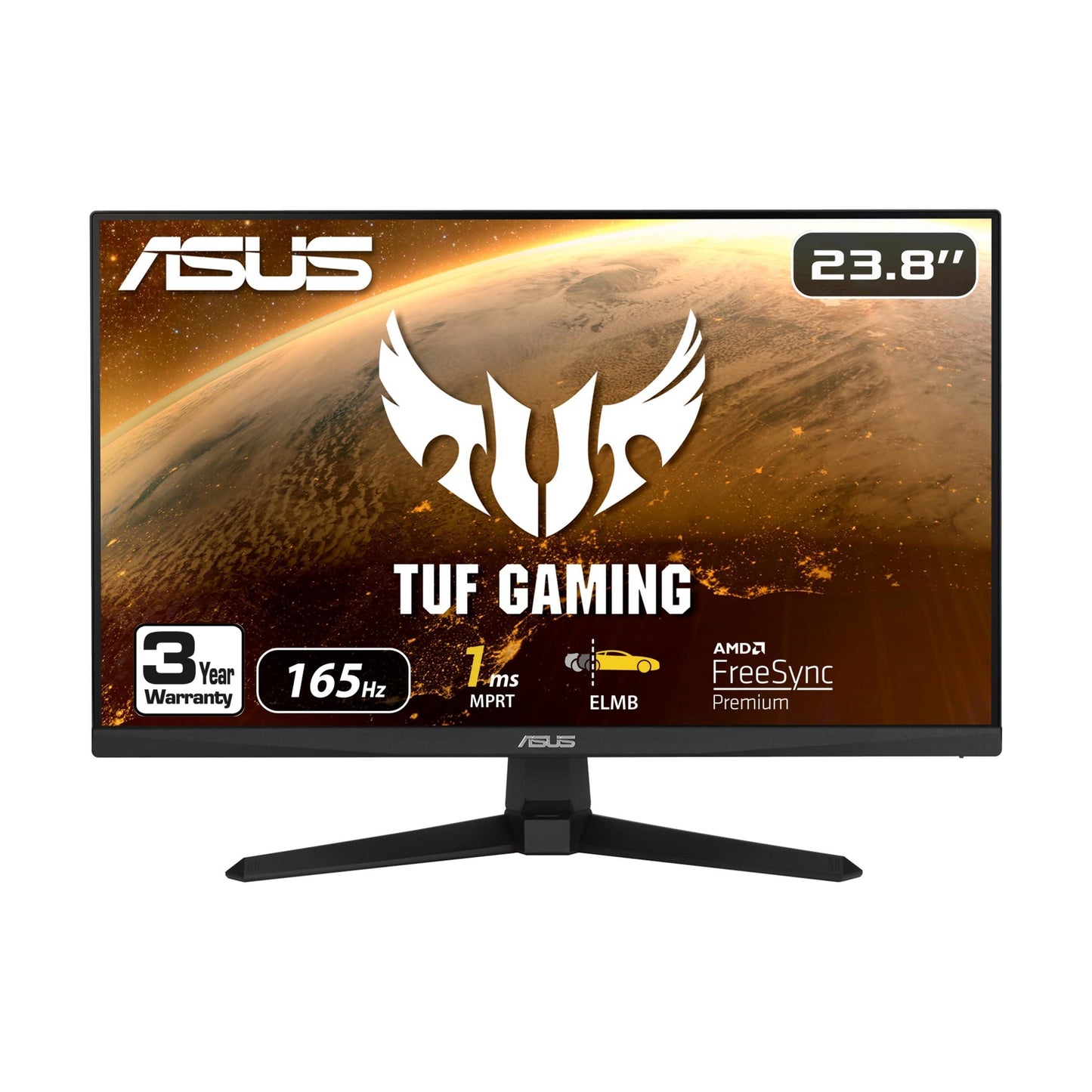 ASUS Tuf Gaming 23.8 Inch 1080P LED Monitor(Vg247Q1A)-Full Hd,165Hz(Supports 144Hz) 1Ms,Extreme Low Motion Blur,Adaptive-Sync,Freesync Premium,Shadow Boost,Speakers,Eye Care,Hdmi,Displayport,Black