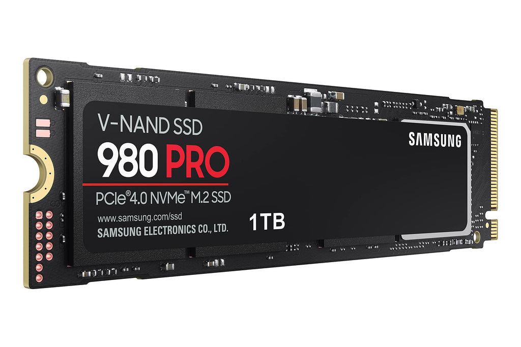 Samsung 980 PRO 1TB Up to 7,000 MB/s PCIe 4.0 NVMe M.2 (2280) Internal Solid State Drive (SSD) (MZ-V8P1T0)