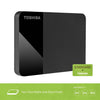 TOSHIBA Canvio Ready 1TB Portable External HDD - USB3.0 for PC Laptop Windows and Mac, 3 years warranty, External Hard Drive - Black