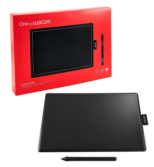 Wacom CTL-672/K0-CX Medium 8.5-inch x 5.3-inch Graphic Tablet (Red and Black)