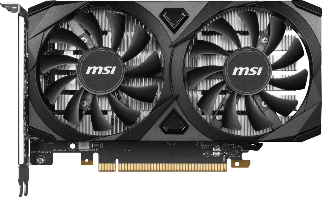 MSI Geforce RTX 3050 Ventus 2X 6G Oc pci_e Graphic Card - Nvidia Geforce RTX 3050 Gpu, 6Gb Gddr6 96-Bit Memory, 14 Gbps, Express 4 Interface, Up to 1492 Mhz, Dual Fan - Pcie