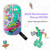 ASUS Marshmallow Mouse MD100 Steven Harrington Edition/Silent, Adj. DPI, Multi-Mode, Wireless Optical Mouse (2.4GHz Wireless, Bluetooth, Limited Edition Mouse)