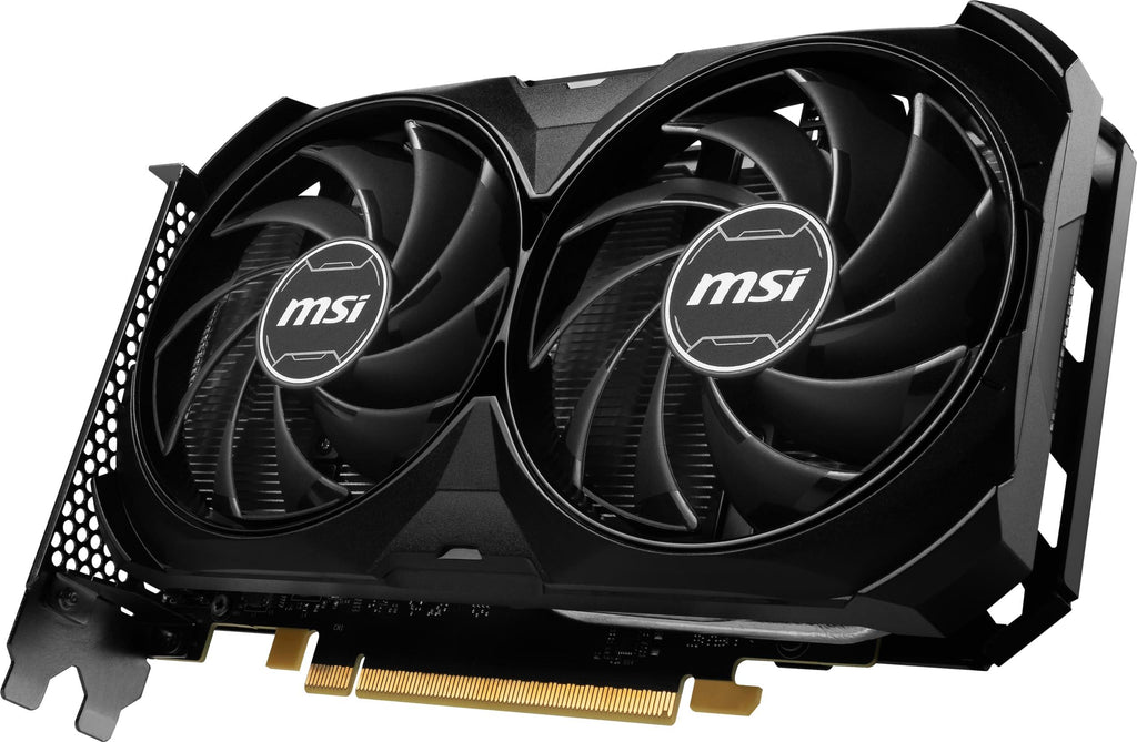 MSI Gaming Geforce RTX 4060 Ti 16Gb Gdrr6 Boost Clock: 2625 Mhz 128-Bit Hdmi/Dp Nvlink Torx Fan 4.0 Ada Lovelace Architecture Graphics Card (RTX 4060 Ti Ventus 2X Black 16G Oc) - Pci_E_X16, Gddr6