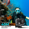 AKASO EK7000 Pro 4K30FPS 20MP WiFi Action Camera with EIS Ultra HD Underwater Camera 131FT Waterproof Camera Remote Control 4X Zoom Support External Microphone Black