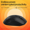 HP M120 Wireless Mouse, USB-A Nano Dongle, 2.4 Ghz Wireless Connection, 6 Buttons, Up to 1600 Dpi, Optical Sensor, Ergonomic Design, 12-Month Battery Life, 3-Year Warranty, 60G±5%, Black, 7J4G4Aa