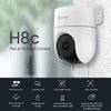 Ezviz by Hikvision | 4MP Outdoor Pan/Tilt Wi-Fi Camera | Smart Night Vision | 360° Coverage | Auto-Tracking | AI Human Detection | Weatherproof Design | Supports MicroSD Card(Upto 512 GB)|White, H8C