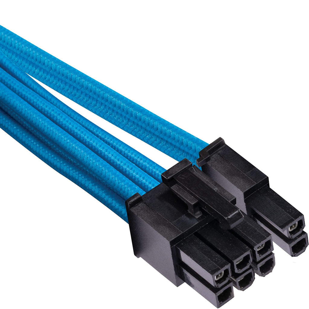 Corsair Individually Sleeved PCIe (Dual Connector) Cables – Blue, 2 Yr Warranty PSUs