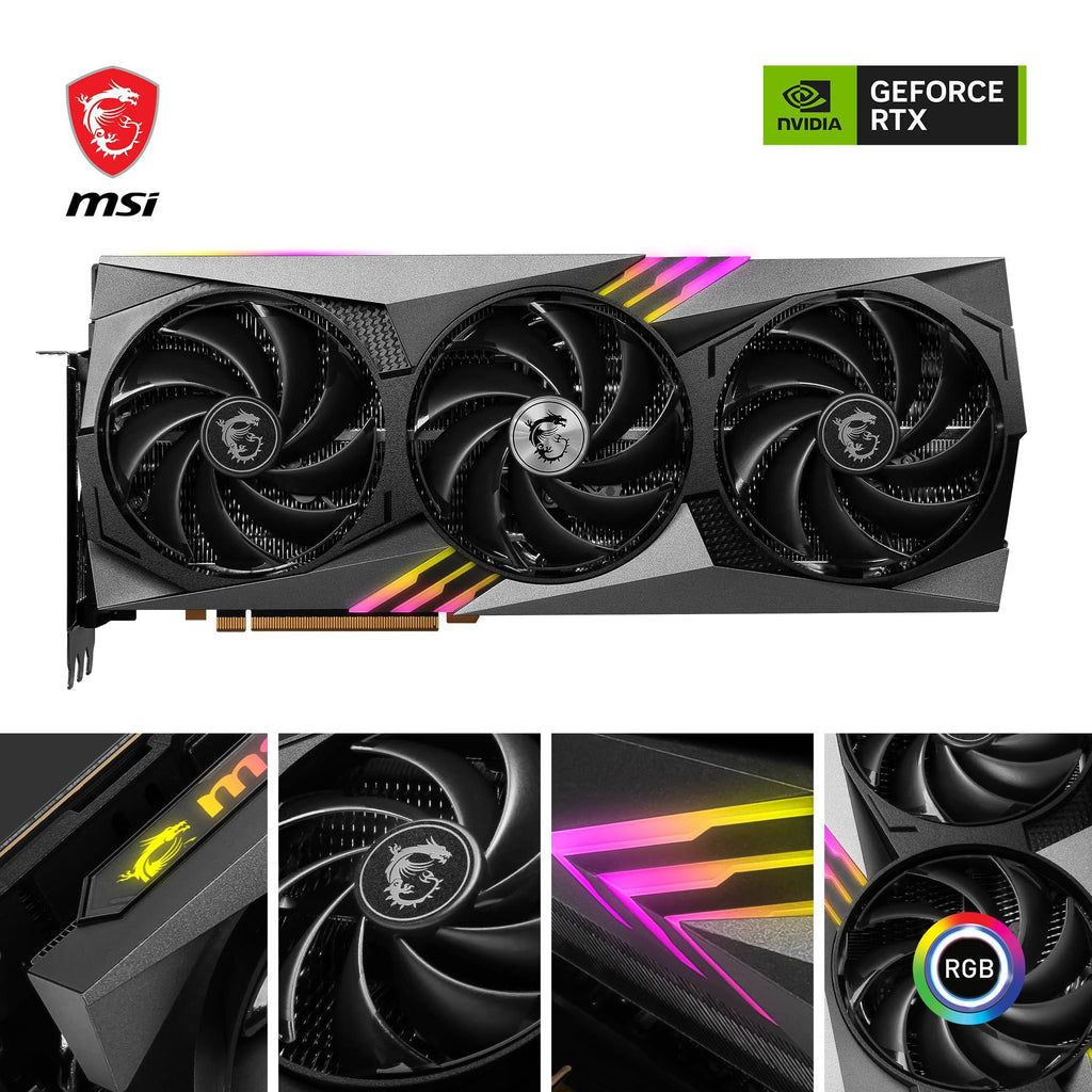 MSI GeForce RTX 4090 Gaming X Trio 24G Graphic Card I NVIDIA GeForce RTX 4090 GPU | 24 GB GDDR6X 384-bit Memory, | 21 Gbps Speed | PCI Express 4 Interface | Upto 2610 MHz | TORX Fan 5.0, Tri FROZR 3