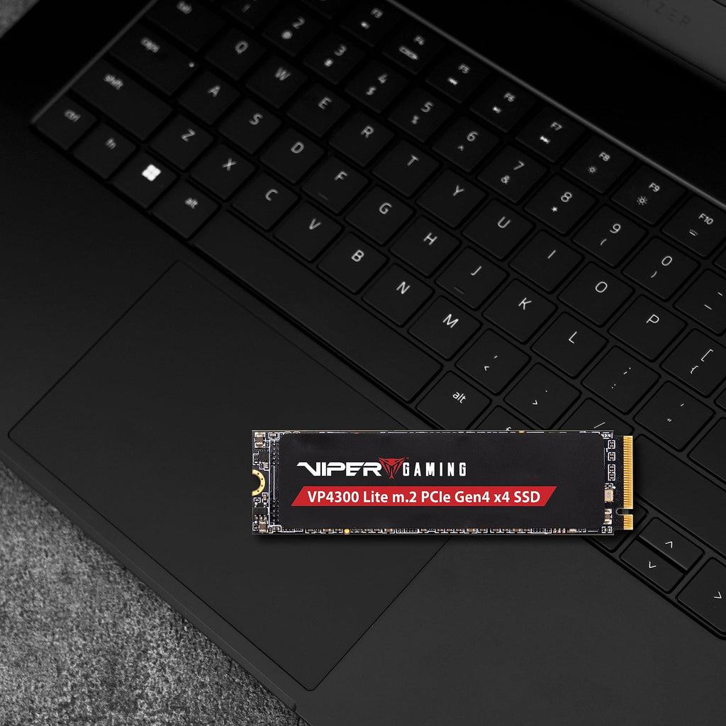 Patriot Viper Gaming VP4300 Lite M.2 PCIe SSD 1TB up to 7400MT/s 5 Years Warranty M.2 2280 PCIe Gen4 x4 NVMe 1.3 SSD VP4300L1TBM28H