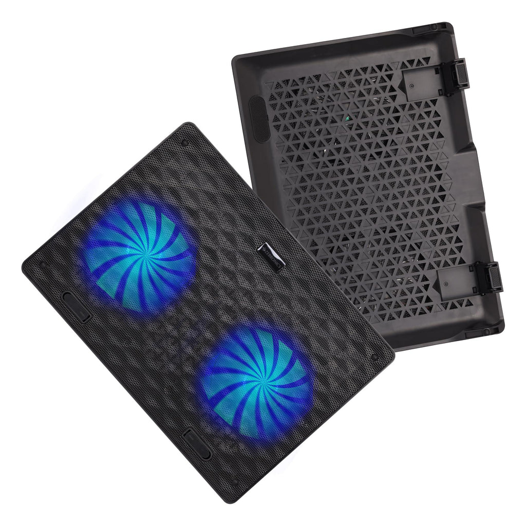 Zebronics, ZEB-NC3300 USB Powered Laptop Cooling Pad with Dual Fan, Dual USB Port and Blue LED Lights