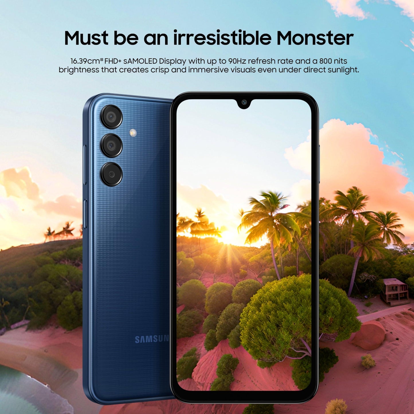 Samsung Galaxy M15 5G Prime Edition (Celestial Blue,4GB RAM,128GB Storage)| Super AMOLED Display| 50MP Triple Cam| 6000mAh Battery| MediaTek Dimensity 6100+| 4 Gen. OS Upgrade & 5 Year Security Update