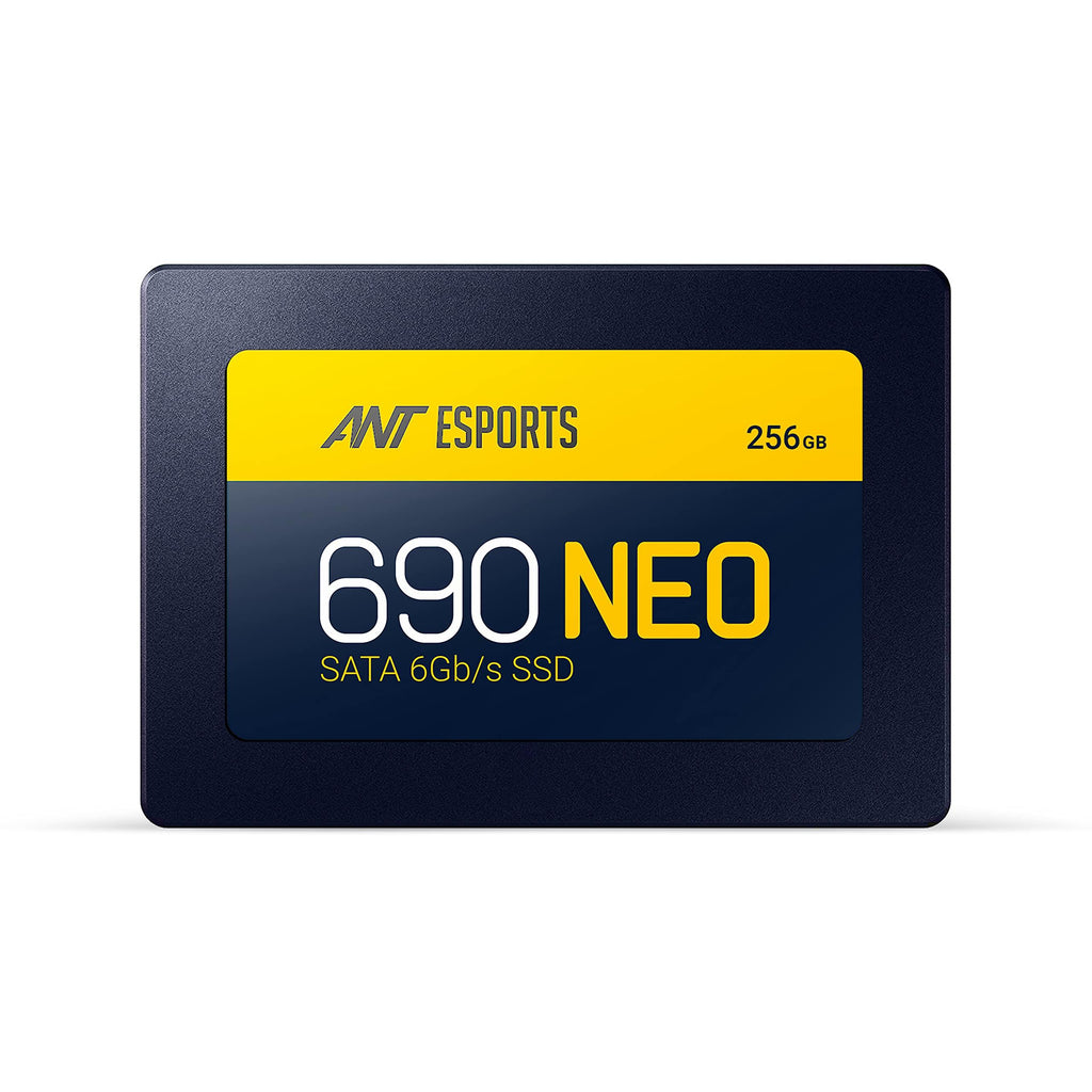 Ant Esports 690 Neo Sata 2.5" 256GB Internal Solid State Drive/SSD with SATA III Interface, 6Gb/s, Fast Performance, Read/Write - 500/400 MB/s, Quad Channel Controller compatible with PC and LAPTOP