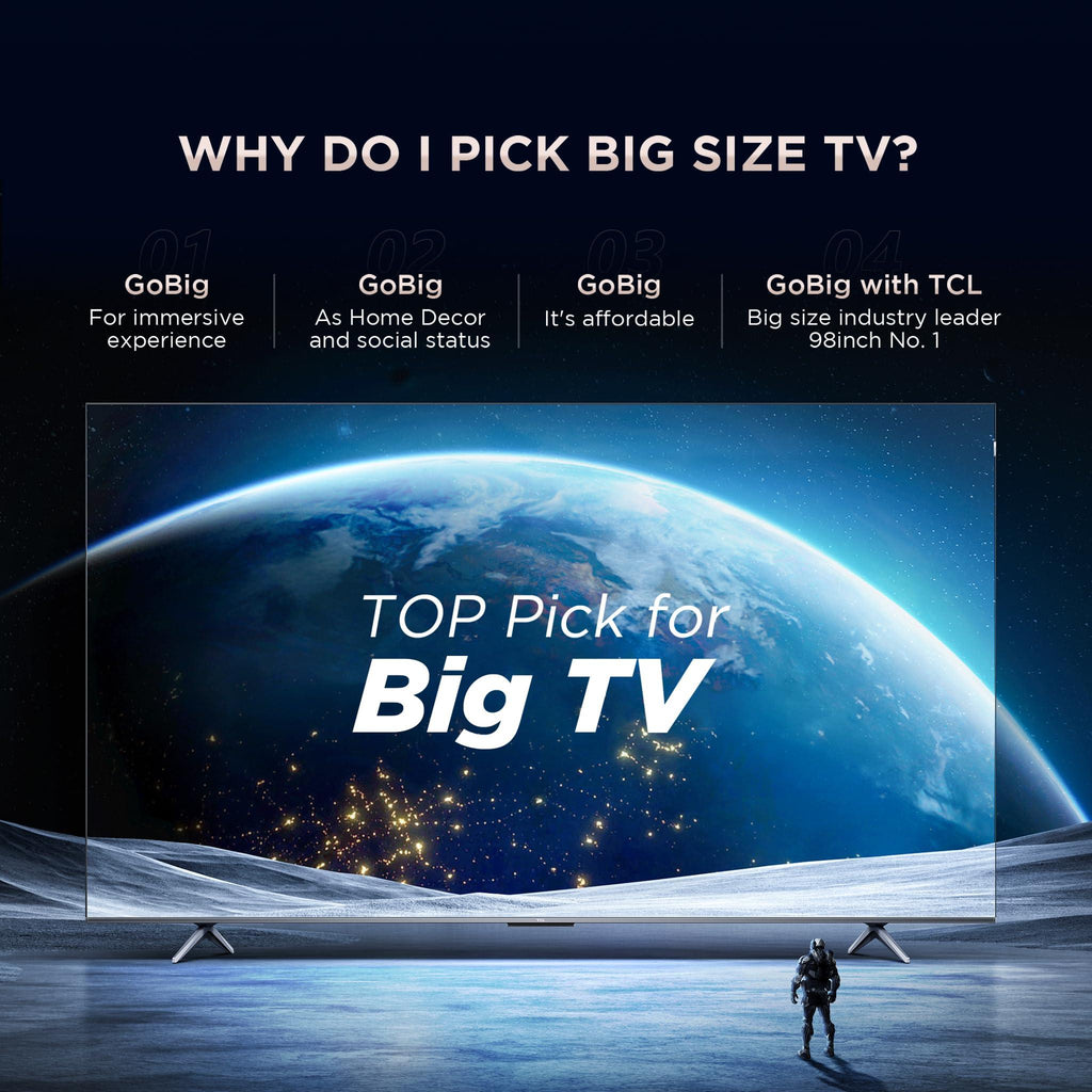 TCL 189 cm (75 inches) 4K Ultra HD Smart QLED Google TV 75P71B Pro (Black)