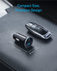 Anker 323 Car Charger 52.5W with PowerIQ 3.0 Ultra-Compact Dual-Port USB-C Fast Charing, Charge 2 devices simultaneously, compatibility with iPhone, iPad, Airpods, Samsung Galaxy Series and More-Black