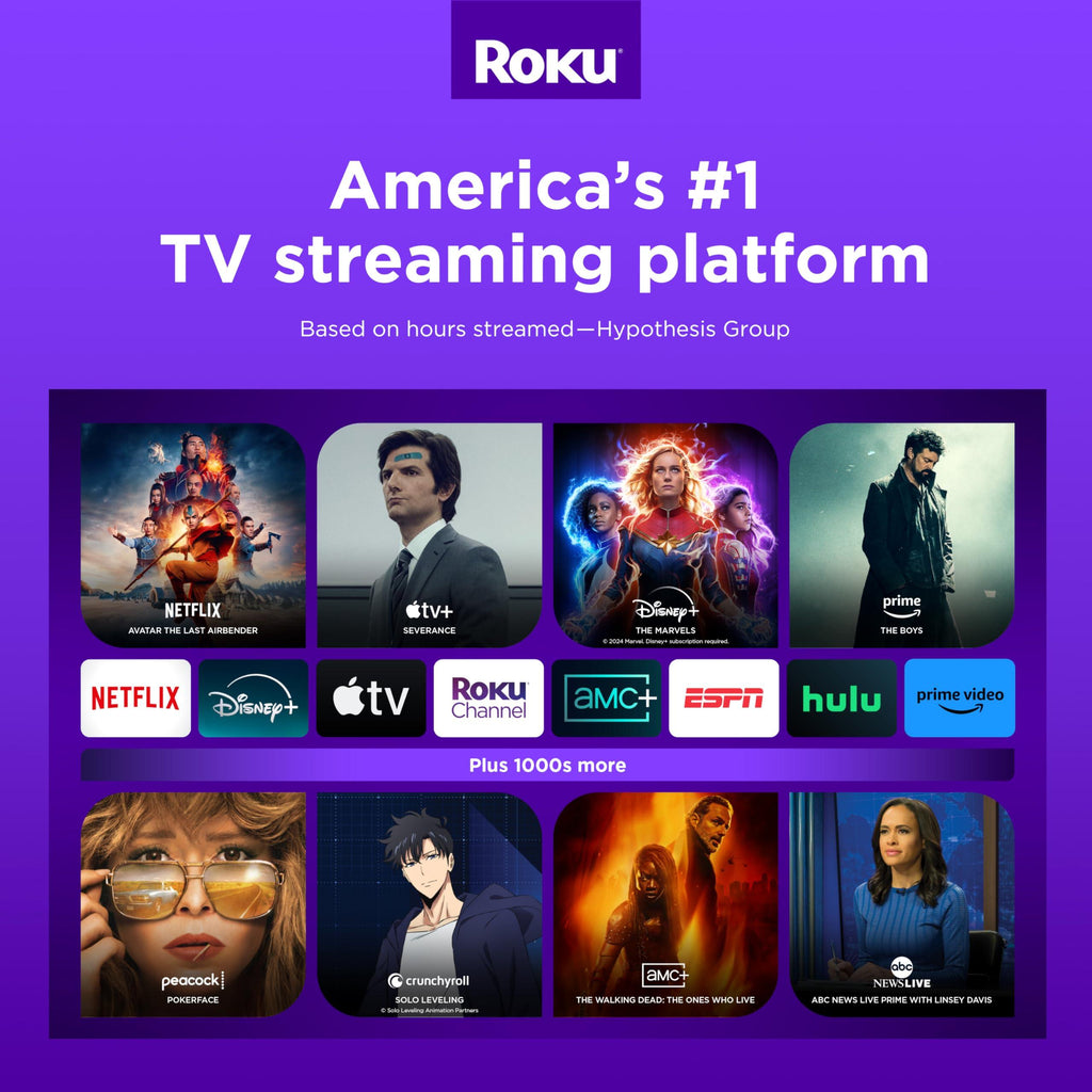 Roku Express | HD Roku Streaming Device with Standard Remote (no TV Controls), Free & Live TV