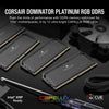 CORSAIR Dominator Platinum RGB DDR5 RAM 64GB (4x16GB) 6400MHz CL32 Intel XMP iCUE Compatible Computer Memory - Black (CMT64GX5M4B6400C32)