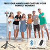 Wecool S5s Selfie Stick with Tripod Stand 360 Degree, Extendable upto 62 inch Long Selfie Stick with 6 Section Stable Base for Mobile/GoPro/Camera, Perfect for Vlogging, PhotoShoot & Virtual Meetings