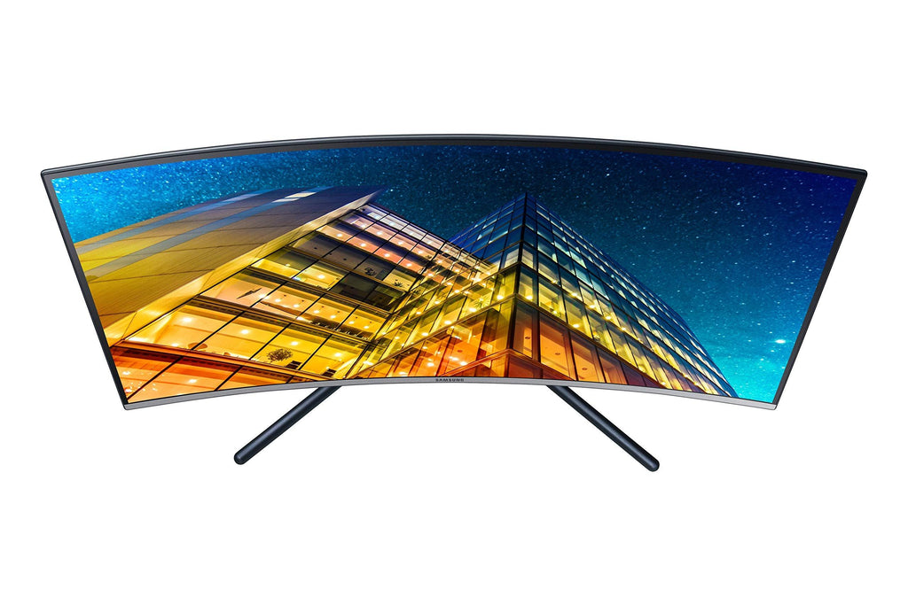 Samsung 32-inch(80cm) 3840 X 2160 Pixels 4K UHD, 1500R Curved Monitor, Bezel Less Design, 1 Billion Colors, 2500:1 Contrast Ratio, Game Mode (LU32R590CWWXXL, Dark Blue Gray)