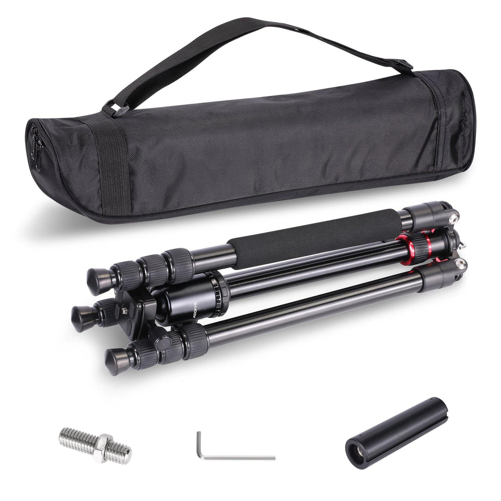 Adofys Professional Aluminium Alloy 67 inches/170 Centimeters Camera Travel Tripod Monopod with 360 Degree Ball Head,1/4 inch Quick Shoe Plate and Bag for DSLR Camera up to 12 kilograms