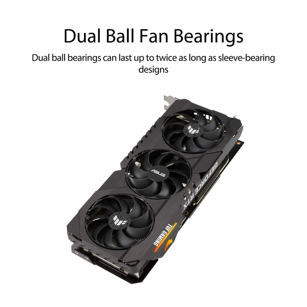 ASUS TUF Gaming NVIDIA GeForce RTX 3090 OC Edition Graphics Card (PCIe 4.0, 24 GB GDDR6X, HDMI 2.1, DisplayPort 1.4a, Dual Ball Fan Bearings, Military-Grade Certification, GPU Tweak II), pci_e_x4