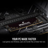 Corsair MP600 Elite 2TB PCIe Gen4 x4 NVMe M.2 SSD -Upto 7000 MB/s - High-Density 3D TLC NAND - M.2 2280