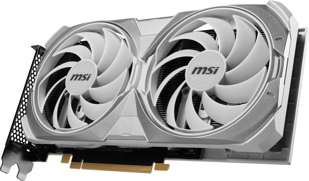 MSI GeForce RTX 4070 Super 12G Ventus 2X White OC Graphic Card - NVIDIA GeForce RTX 4070 Super GPU, 12GB GDDR6X 192-bit Memory, 21 Gbps, PCI Express 4 Interface, Upto 2505 MHz, TORX Fan 4.0