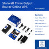 Starwatt 3 Output Mini UPS | for 12V Upto 2A, 9V Upto 1A & 5V / USB Upto 1A | Uninterrupted Power Backup for All Brand Wi-Fi Routers, Modem, ONT ONU, Media Converter, WiFi Camera, USB Powered Devices