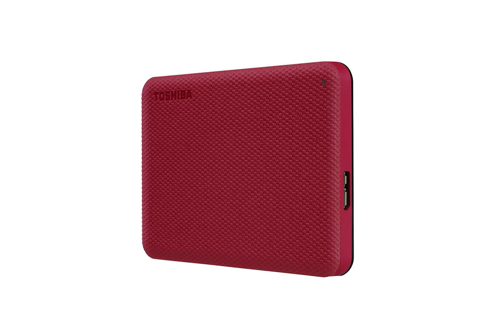 TOSHIBA Canvio Advance 1TB Portable External HDD, USB3.0 for PC Laptop Windows and Mac. 3 Years Warranty. External Hard Drive - Red