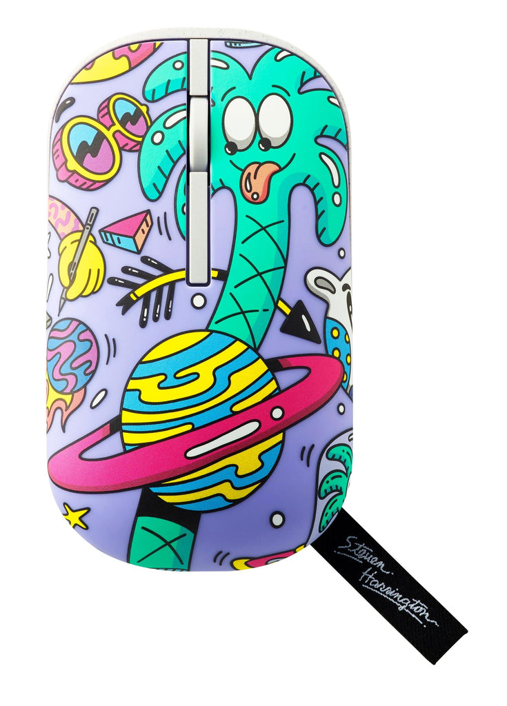 ASUS Marshmallow Mouse MD100 Steven Harrington Edition/Silent, Adj. DPI, Multi-Mode, Wireless Optical Mouse (2.4GHz Wireless, Bluetooth, Limited Edition Mouse)