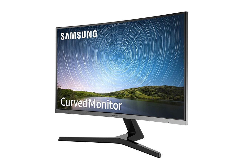 Samsung 27-Inch (68.4 cm) FHD, 1800R Curved 1,920 X 1,080 LED Monitor, VA Panel, Slim Design, AMD Freesync, Flicker Free, HDMI, Audio Port (LC27R500FHWXXL, Dark Blue Gray)