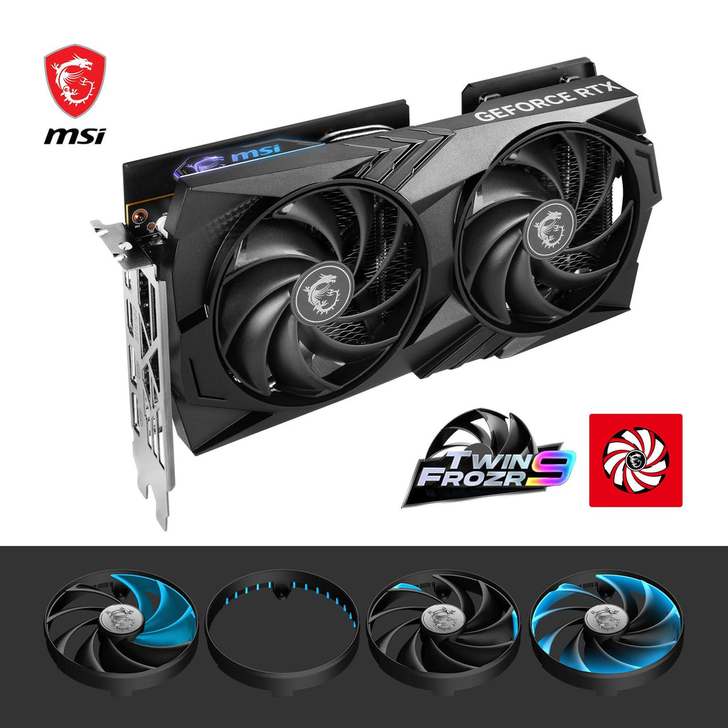 MSI Geforce RTX 4060 Gaming X 8G Gaming Graphic Card - Nvidia Geforce RTX 4060 Gpu, 8Gb Gddr6 128-Bit, 17 Gbps, Pci Express 4 nterface, Upto 2595 Mhz, Torx Fan 5.0, Pci_E