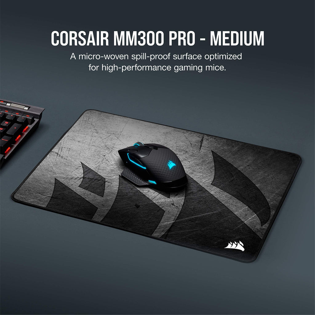 Corsair MM300 PRO Premium Spill-Proof Cloth Gaming Mouse Pad – Medium - Multicolor