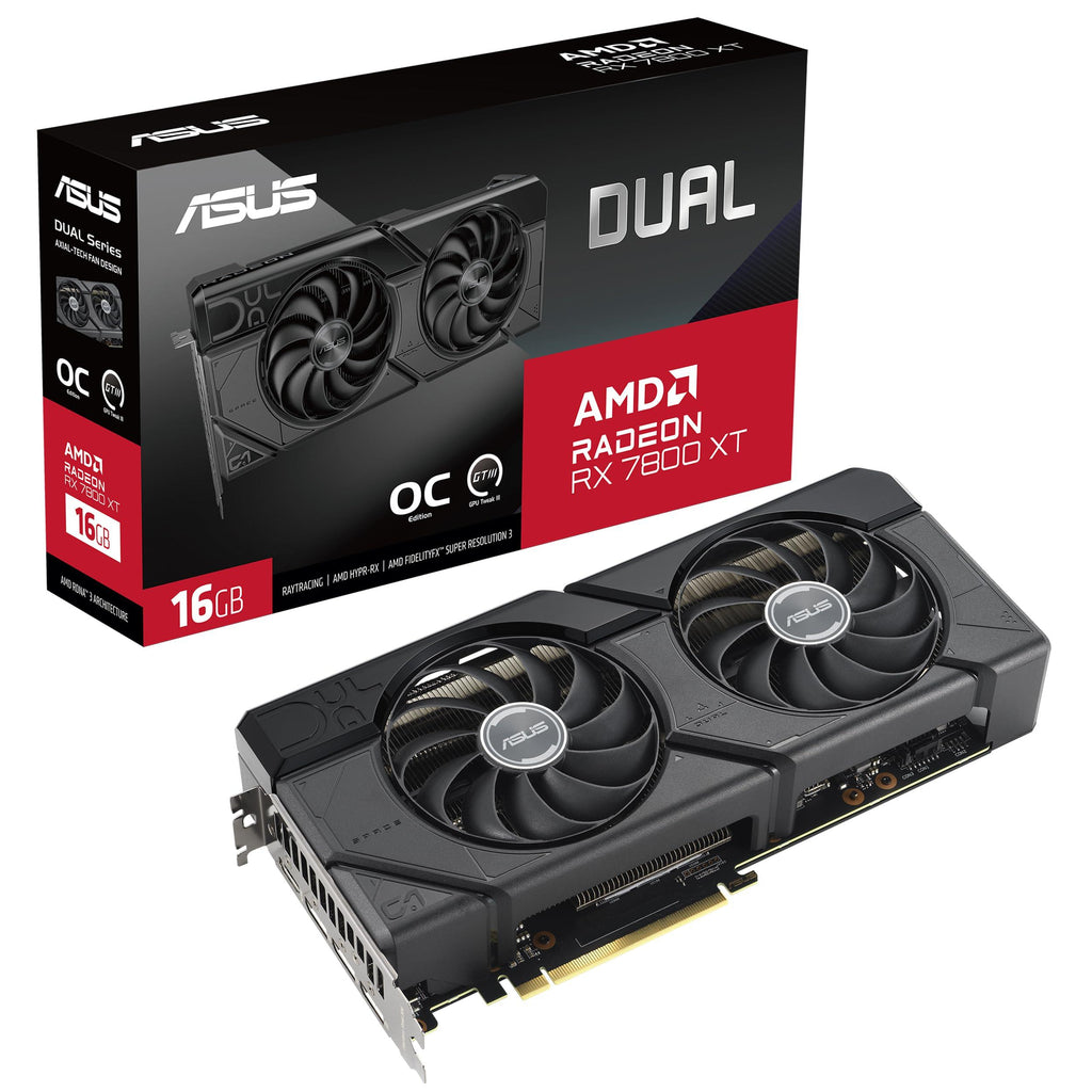 ASUS Dual Radeon™ RX 7800 XT OC Edition 16GB GDDR6 Graphic Card