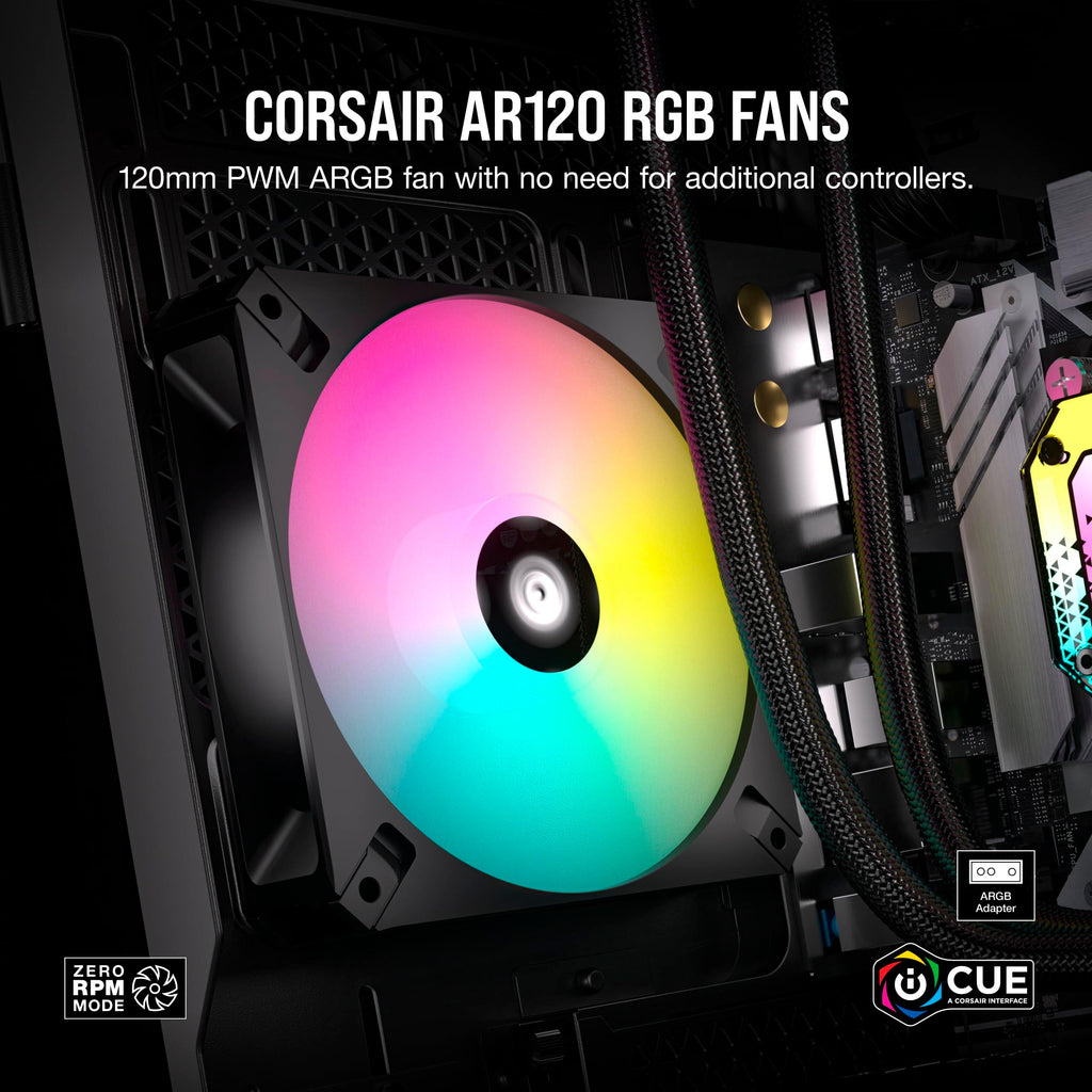 CORSAIR iCUE AR120 Digital RGB 120mm PWM Fan Triple Pack