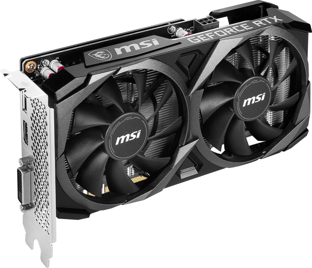 MSI GeForce RTX 3050 Ventus 2X XS 8G OC Gaming Graphics Card - 8GB GDDR6, 1807 MHz, PCI Express Gen 4 x 8, 128-bit, 1x DP v 1.4a, HDMI 2.1 (Supports 4K)