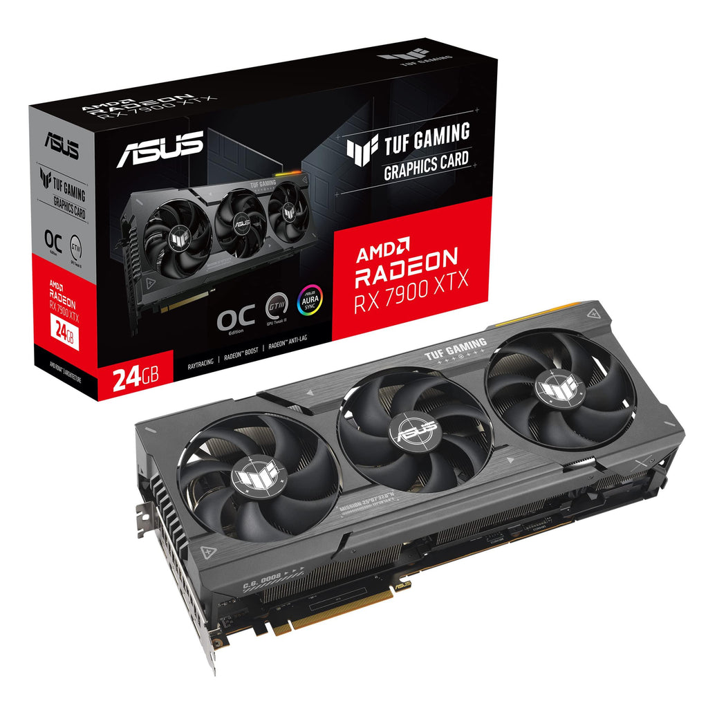 ASUS Tuf Gaming Radeon Rx 7900 Xtx Oc Edition 24Gb Gddr6 Graphics Card (Pcie 4.0, 24Gb Gddr6, Hdmi 2.1A, Displayport 2.1) - Pci_E