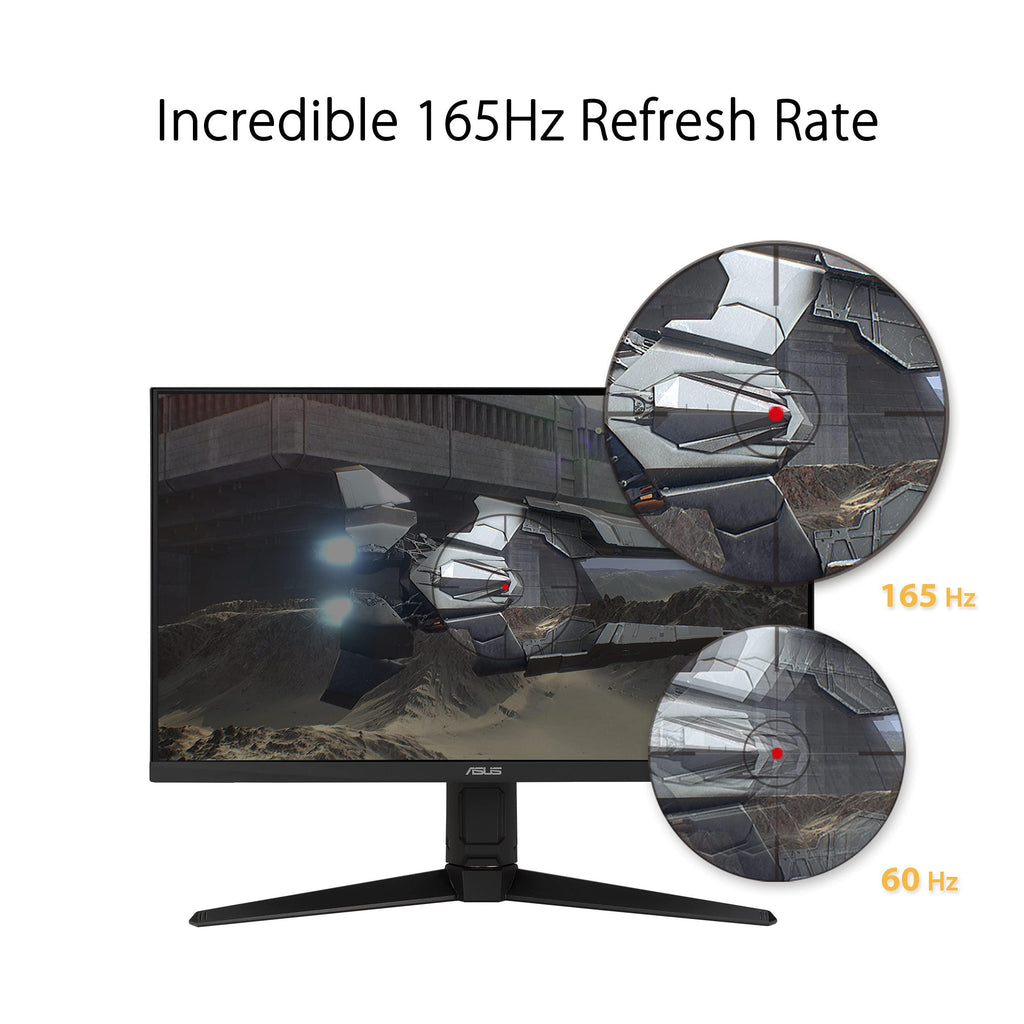 ASUS Tuf Gaming 23.8 Inch 1080P LED Monitor(Vg247Q1A)-Full Hd,165Hz(Supports 144Hz) 1Ms,Extreme Low Motion Blur,Adaptive-Sync,Freesync Premium,Shadow Boost,Speakers,Eye Care,Hdmi,Displayport,Black