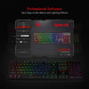 Redragon SU-RARA K582 RGB LED Backlit Mechanical Gaming Wired Keyboard with 104 Keys-Linear and Quiet-Red Switch, Black