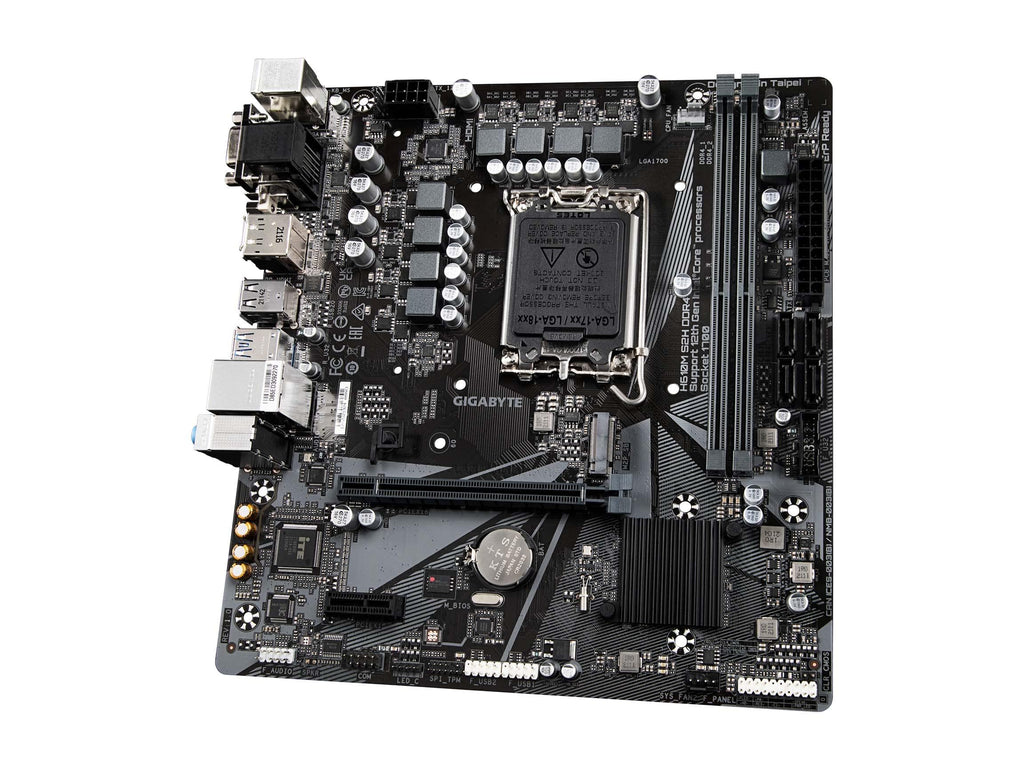 GIGABYTE H610M S2H DDR4 (H610/ Intel LGA 1700/ Micro ATX/ DDR4/ Single M.2/ PCIe 4.0/ USB 3.2 Gen1/ Realtek GbE LAN/Motherboard)