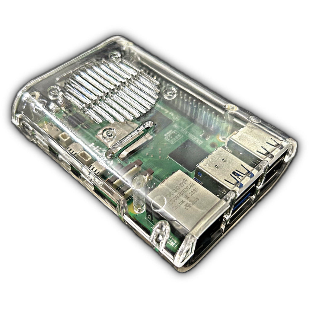 Rpi shop -Raspberry Pi 5 Transparent ABS Compact Case with Powerfull Fan & Heatshink for Better Cooling, Clear case for PI 5