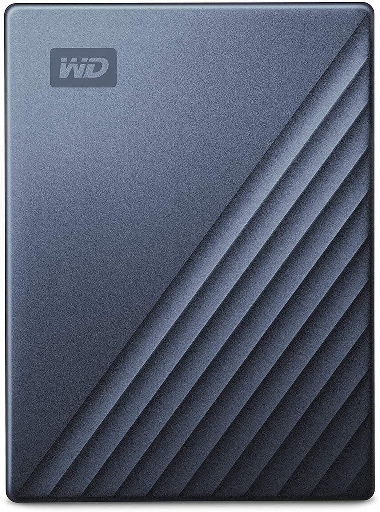 Western Digital WD 2TB My Passport Ultra Portable Hard Disk Metal Drive, USB-C & USB 3.1 with Automatic Backup,Password Protection, Compatible with Windows&Mac, External HDD-Blue