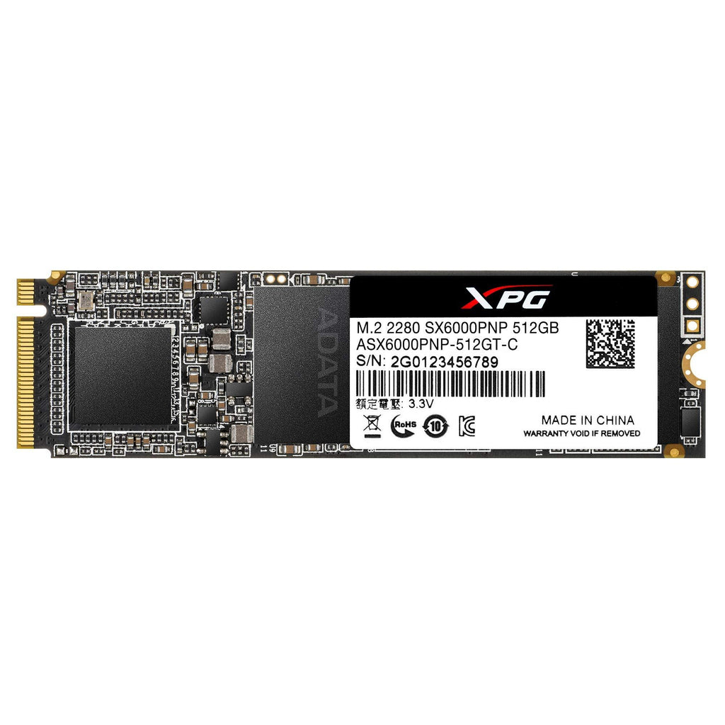 XPG Adata SX6000 Pro M.2 NVME 512GB PCIe Gen3x4 2280 Internal Solid State Drive/SSD, Read/Write speeds of up to 2100/1500 MB/s - ASX6000PNP-512GT-C Compatible with PC and Laptop