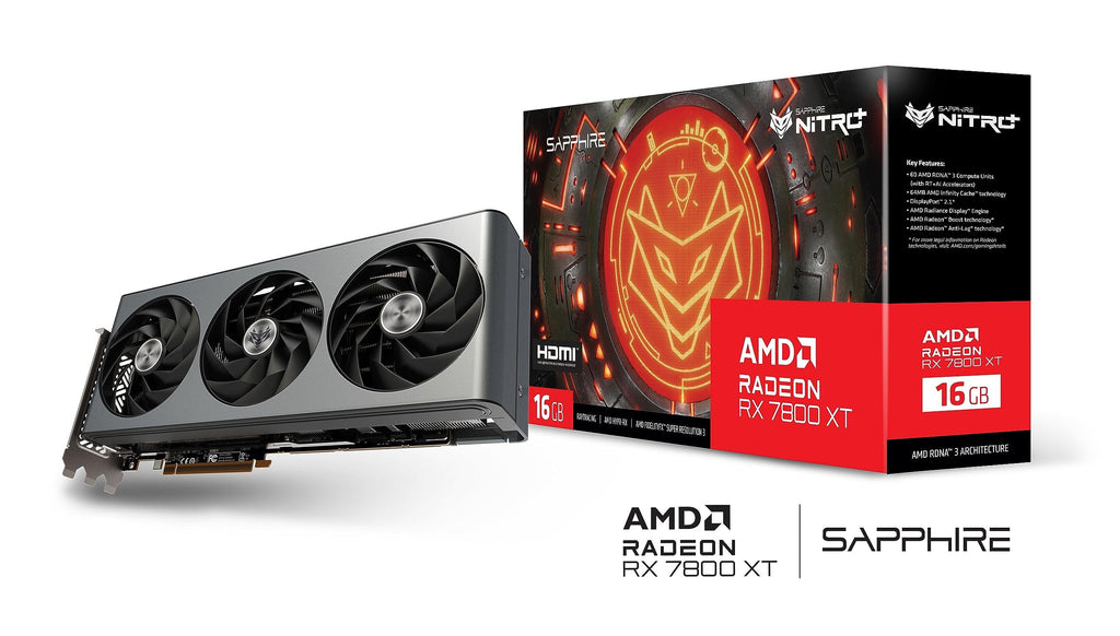 Sapphire NITRO+ AMD RADEON™ RX 7800 XT GAMING OC 16GB GDDR6 DUAL HDMI/DUAL DP