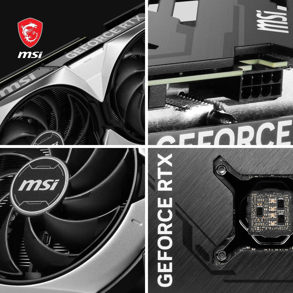 MSI Geforce RTX 4070 Ventus 2X 12G Oc Gddr6X 192-Bit Gaming Graphic Card - Pci_E_X4