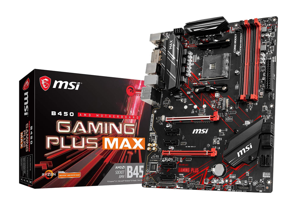 MSI B450 Gaming Plus MAXATX Gaming Motherboard Socket AM4 DDR4