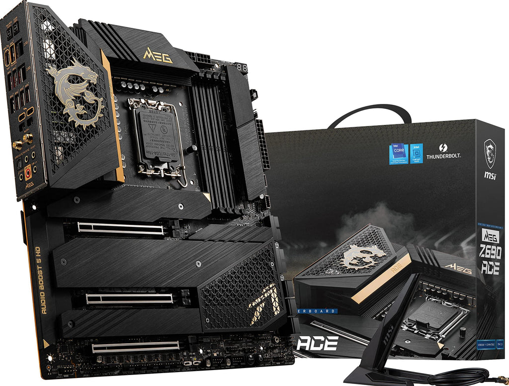 MSI MEG Z690 ACE ATX Gaming Motherboard - Intel WiFi 6E, Powerful Performance, Reliable Connectivity, Sleek Design, Supports 14th/13th/12th Gen Intel Core Processors, 9+1+2 Phase 105A SPS, DDR5 Boost