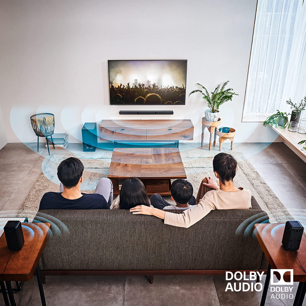 Sony HT-S40R Real 5.1ch Dolby Audio Soundbar for TV with Subwoofer & Wireless Rear Speakers, 5.1ch Home Theatre System (600W, Bluetooth & USB Connectivity, HDMI & Optical Connectivity, Sound Mode)