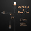 Duracell USB Lightning Apple Certified (Mfi) Braided Sync & Charge Cable For Iphone, Ipad And Ipod. Fast Charging Lightning Cable, 3.9 Feet (1.2M) - Black